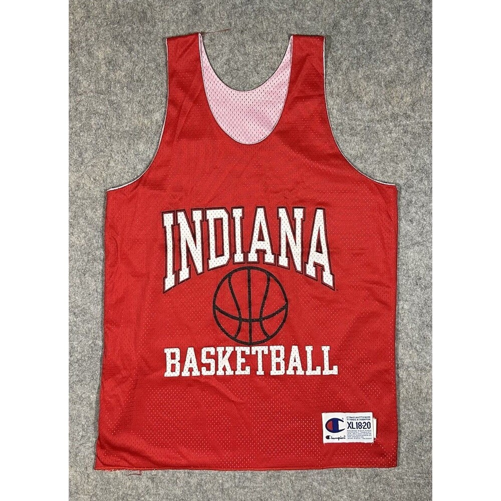 Vintage Champion Indiana Hoosiers Basketball Practice Jersey XL (18-20) USA Made